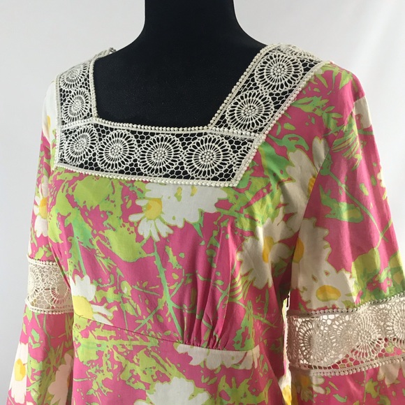 LILLY PULITZER Empire Pink Daisy dress - Picture 12 of 16